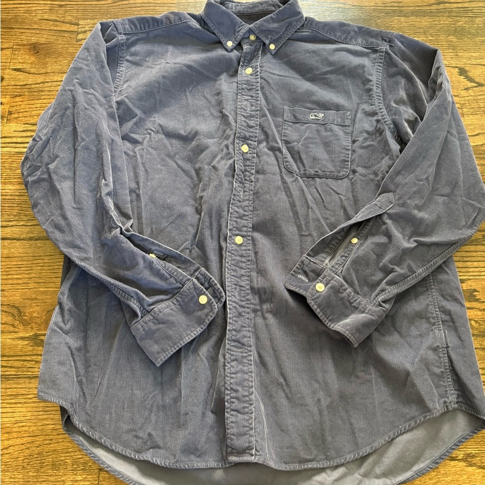 Vineyard Vines Men's Blue Button-Down Shirt